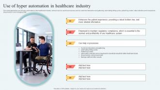 Hyperautomation Services Use Of Hyper Automation In Healthcare Industry