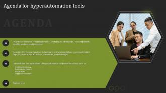 Hyperautomation Tools Agenda For Hyperautomation Tools Ppt Graphics