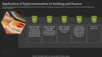 Hyperautomation Tools Application Of Hyperautomation In Banking And Finance