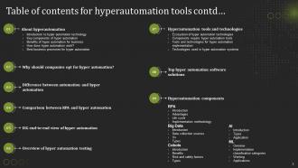 Hyperautomation Tools Powerpoint Presentation Slides Captivating Professionally