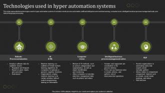 Hyperautomation Tools Technologies Used In Hyper Automation Systems