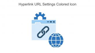 Hyperlink URL Settings Colored Icon In Powerpoint Pptx Png And Editable Eps Format