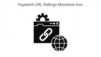 Hyperlink URL Settings Monotone Icon In Powerpoint Pptx Png And Editable Eps Format