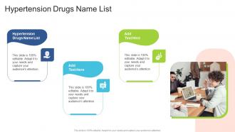 Hypertension Drugs Name List In Powerpoint And Google Slides Cpb