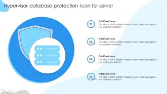 Hypervisor database protection icon for server