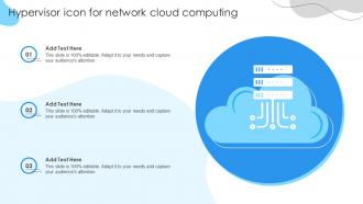 Hypervisor icon for network cloud computing