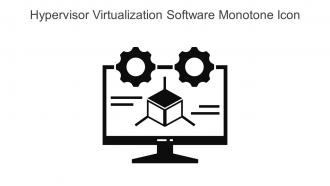 Hypervisor Virtualization Software Monotone Icon In Powerpoint Pptx Png And Editable Eps Format