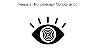 Hypnosis Hypnotherapy Monotone Icon In Powerpoint Pptx Png And Editable Eps Format