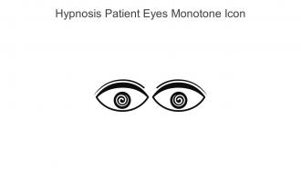 Hypnosis Patient Eyes Monotone Icon In Powerpoint Pptx Png And Editable Eps Format