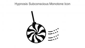 Hypnosis Subconscious Monotone Icon In Powerpoint Pptx Png And Editable Eps Format