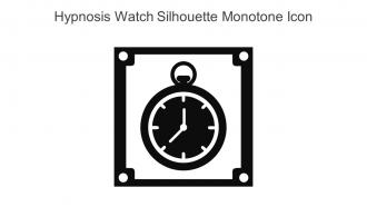 Hypnosis Watch Silhouette Monotone Icon In Powerpoint Pptx Png And Editable Eps Format