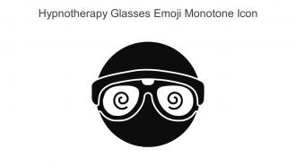 Hypnotherapy Glasses Emoji Monotone Icon In Powerpoint Pptx Png And Editable Eps Format