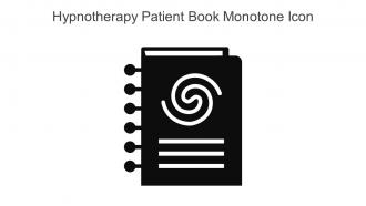 Hypnotherapy Patient Book Monotone Icon In Powerpoint Pptx Png And Editable Eps Format