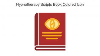 Hypnotherapy Scripts Book Colored Icon In Powerpoint Pptx Png And Editable Eps Format