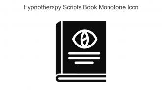 Hypnotherapy Scripts Book Monotone Icon In Powerpoint Pptx Png And Editable Eps Format