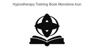 Hypnotherapy Training Book Monotone Icon In Powerpoint Pptx Png And Editable Eps Format