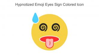 Hypnotized Emoji Eyes Sign Colored Icon In Powerpoint Pptx Png And Editable Eps Format