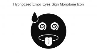 Hypnotized Emoji Eyes Sign Monotone Icon In Powerpoint Pptx Png And Editable Eps Format