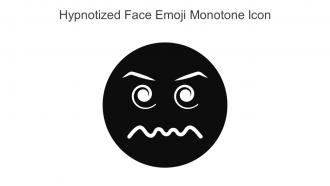 Hypnotized Face Emoji Monotone Icon In Powerpoint Pptx Png And Editable Eps Format
