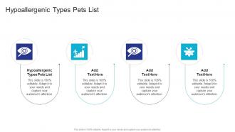 Hypoallergenic Types Pets List In Powerpoint And Google Slides Cpb