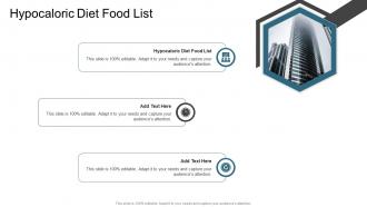 Hypocaloric Diet Food List In Powerpoint And Google Slides Cpb