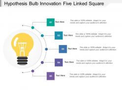 Hypothesis bulb innovation five linked square