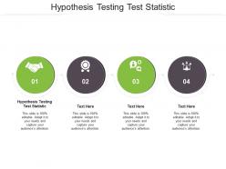 Hypothesis testing test statistic ppt powerpoint presentation ideas templates cpb