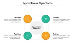 Hypovolemia symptoms ppt powerpoint presentation portfolio outline cpb