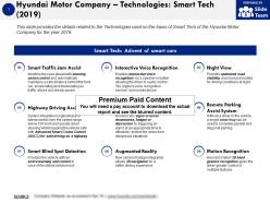 Hyundai motor company technologies smart tech 2019