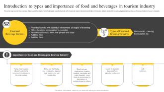 I117 Introduction To Types And Importance Of Food Guide On Tourism Marketing Strategy SS