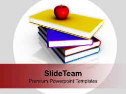 I love school books apple food education powerpoint templates ppt themes and graphics 0113