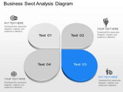 Ia business swot analysis diagram powerpoint template