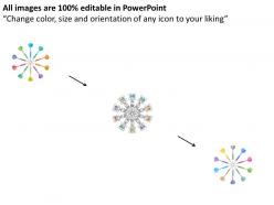 Ia ten staged circle of darts for text flat powerpoint design