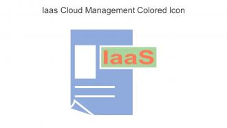 Iaas Cloud Management Colored Icon In Powerpoint Pptx Png And Editable Eps Format