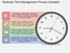 Ib business time management process indication flat powerpoint design