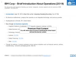 Ibm corp brief introduction about operations 2019