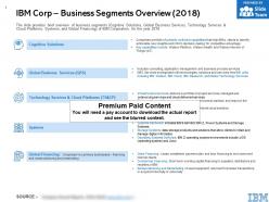 Ibm corp business segments overview 2018