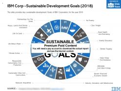 Ibm corp sustainable development goals 2018
