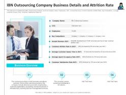 Ibn outsourcing company customer turnover analysis business process outsourcing company