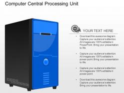 Ic computer central processing unit powerpoint template