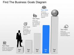 Ic find the business goals diagram powerpoint template
