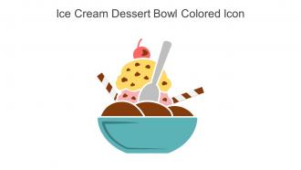 Ice Cream Dessert Bowl Colored Icon In Powerpoint Pptx Png And Editable Eps Format