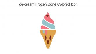 Ice Cream Frozen Cone Colored Icon In Powerpoint Pptx Png And Editable Eps Format