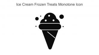Ice Cream Frozen Treats Monotone Icon In Powerpoint Pptx Png And Editable Eps Format