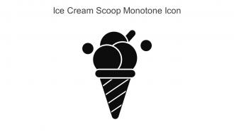 Ice Cream Scoop Monotone Icon In Powerpoint Pptx Png And Editable Eps Format