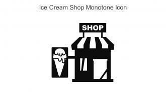 Ice Cream Shop Monotone Icon In Powerpoint Pptx Png And Editable Eps Format