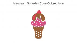 Ice Cream Sprinkles Cone Colored Icon In Powerpoint Pptx Png And Editable Eps Format