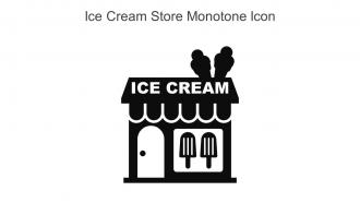 Ice Cream Store Monotone Icon In Powerpoint Pptx Png And Editable Eps Format