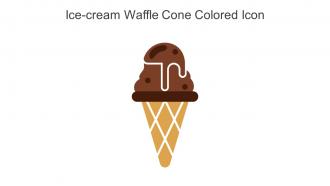 Ice Cream Waffle Cone Colored Icon In Powerpoint Pptx Png And Editable Eps Format