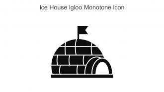 Ice House Igloo Monotone Icon In Powerpoint Pptx Png And Editable Eps Format